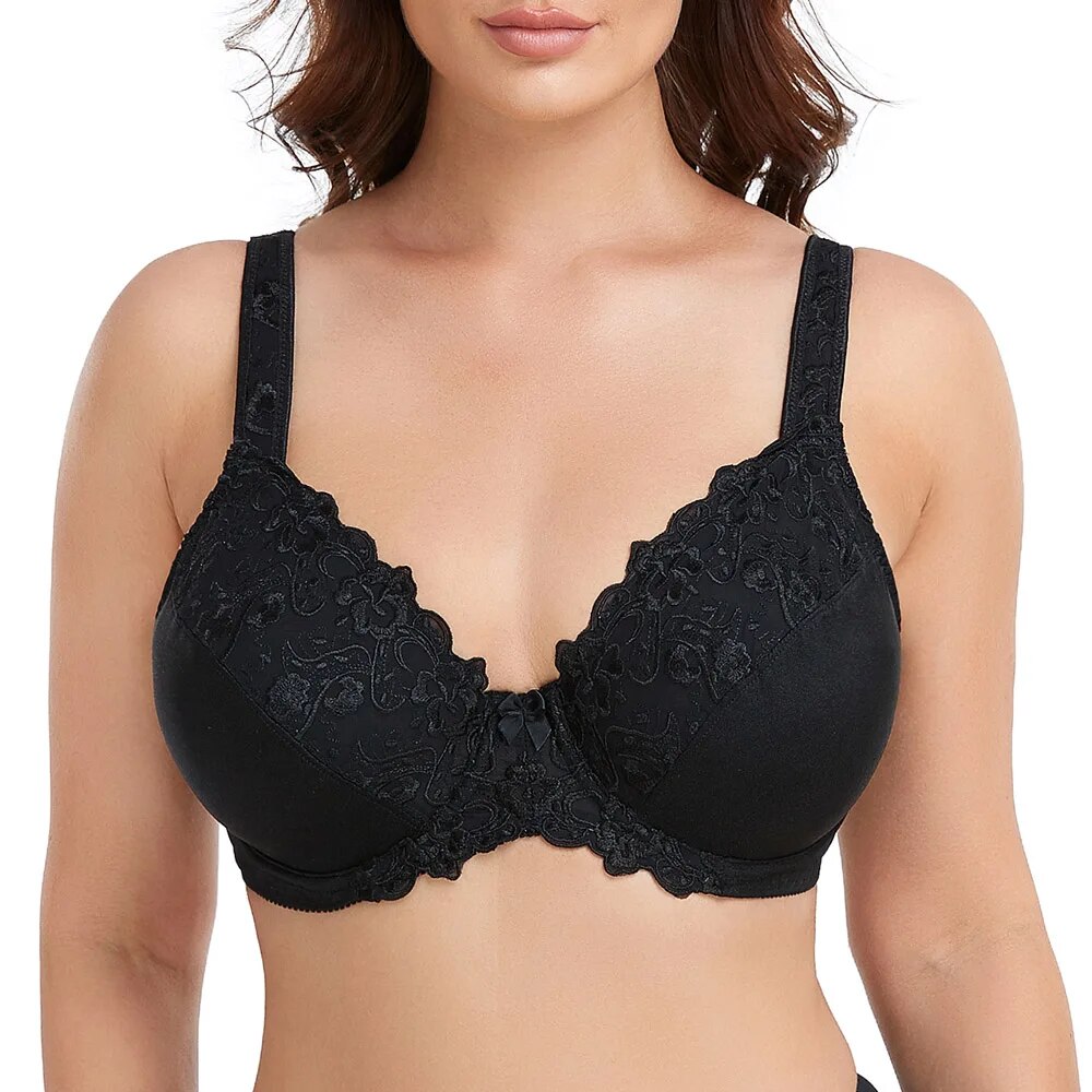 Embroidery-Bras-Underwear-Women-Plus-Size-Sexy-Thin-Bra-Lace-Bra-Black-Gray-Underwired-36-38-3