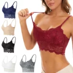 New-Women-Lace-Bras-Top-Comfortable-Bralette-Solid-Color-Sexy-Underwear-Vest-Female-Hollow-Out-Wireless